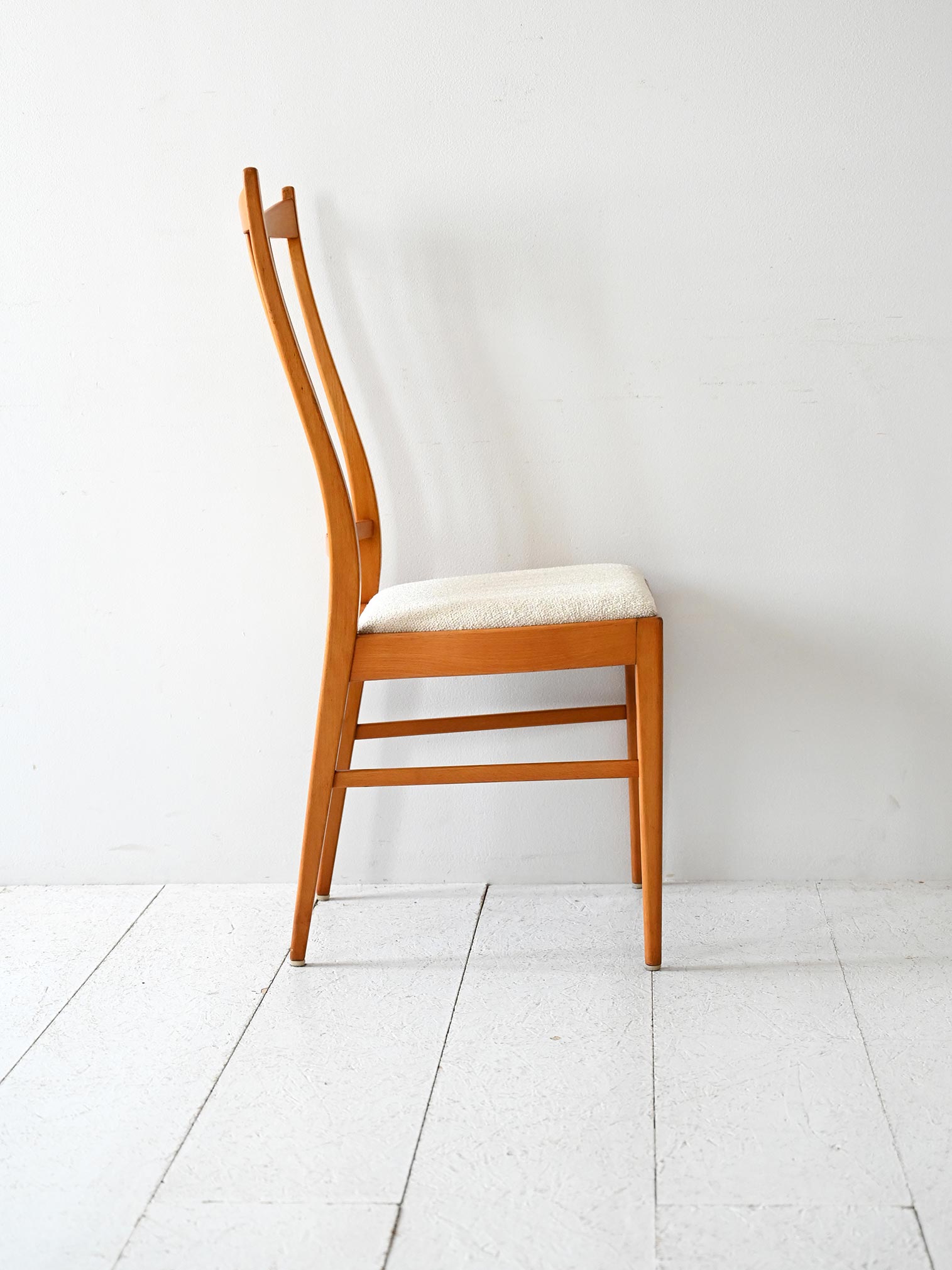 Set 4 sedie scandinave vintage anni 50/60 in faggio 4