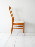 Set 4 sedie scandinave vintage anni 50/60 in faggio 4