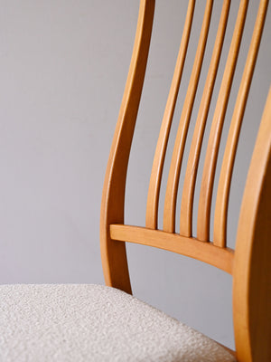 Set 4 sedie scandinave vintage anni 50/60 in faggio 6