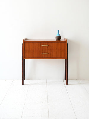 Comodino scandinavo vintage anni ’50 in teak 1