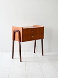 Comodino scandinavo vintage anni ’50 in teak 2
