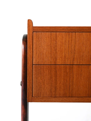 Comodino scandinavo vintage anni ’50 in teak 6