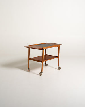 Carrello "Thea" di Yngve Ekström in rovere e teak, anni 60