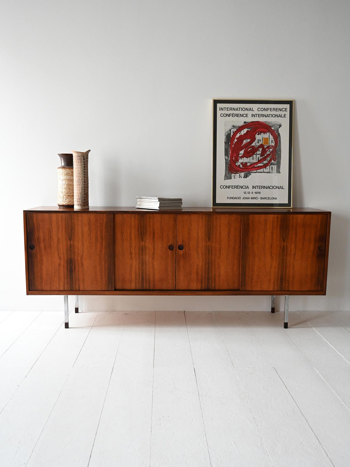 Sideboard scandinavo vintage Norgaard in palissandro