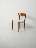 Set di sei sedie scandinave in teak anni ’60 2