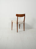Set di sei sedie scandinave in teak anni ’60 3