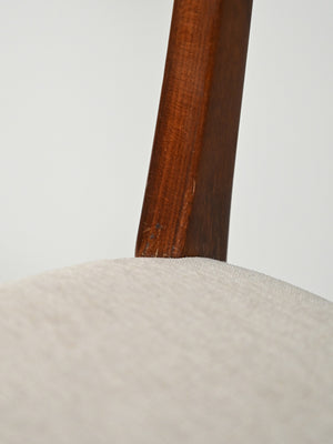 Set di sei sedie scandinave in teak anni ’60 7