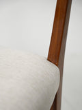 Set di sei sedie scandinave in teak anni ’60 9