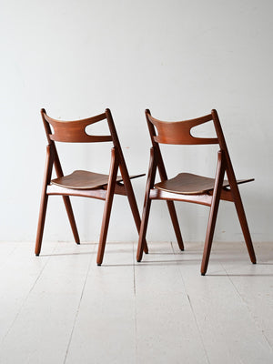 Coppia sedie CH29 di Hans J. Wegner 2