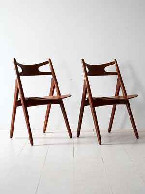 Coppia sedie CH29 di Hans J. Wegner 3