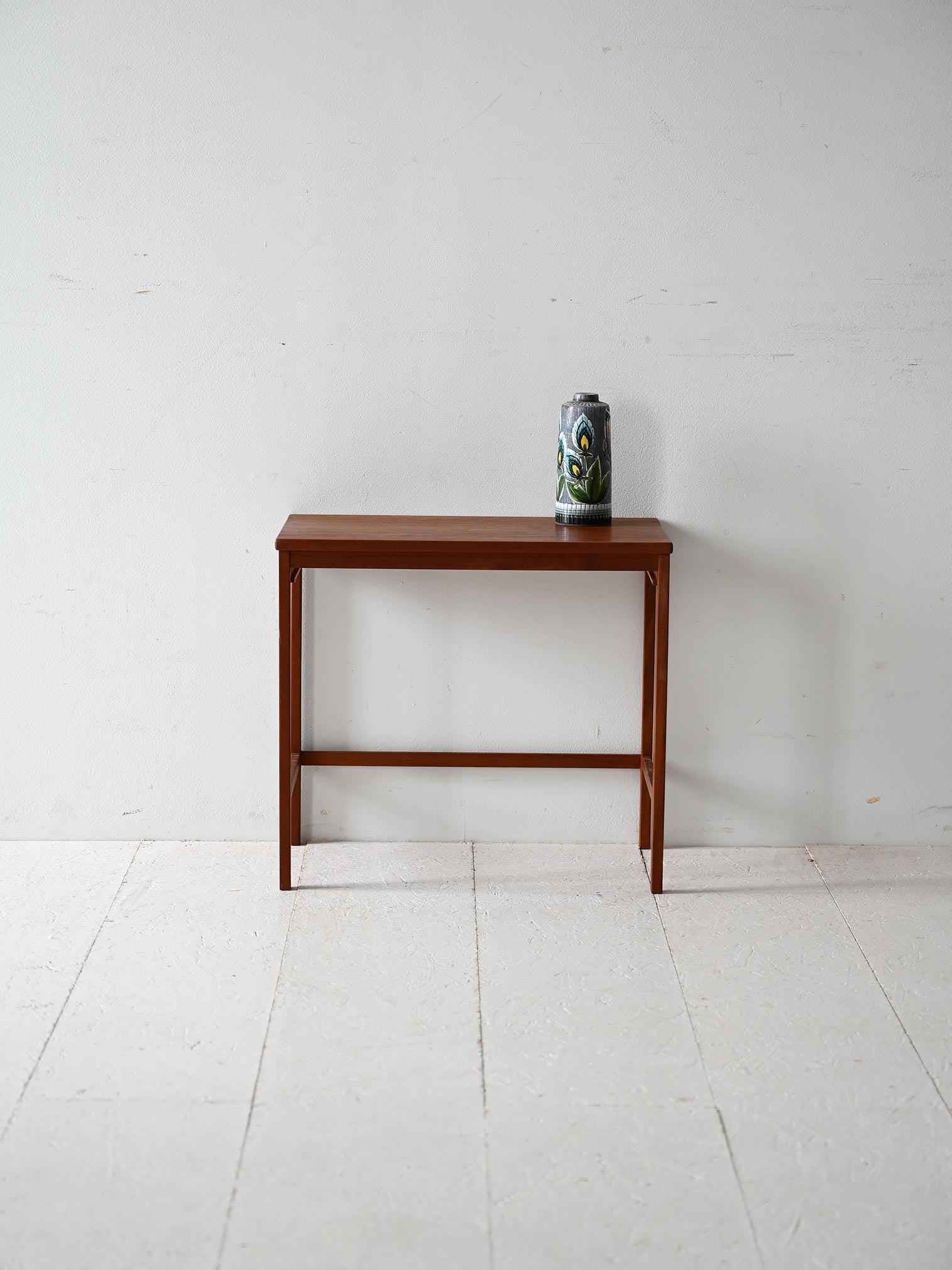 Tavolino da caffè scandinavo vintage in teak anni '50-'60