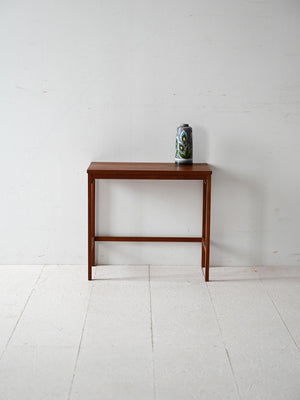 Tavolino da caffè scandinavo vintage in teak anni '50-'60