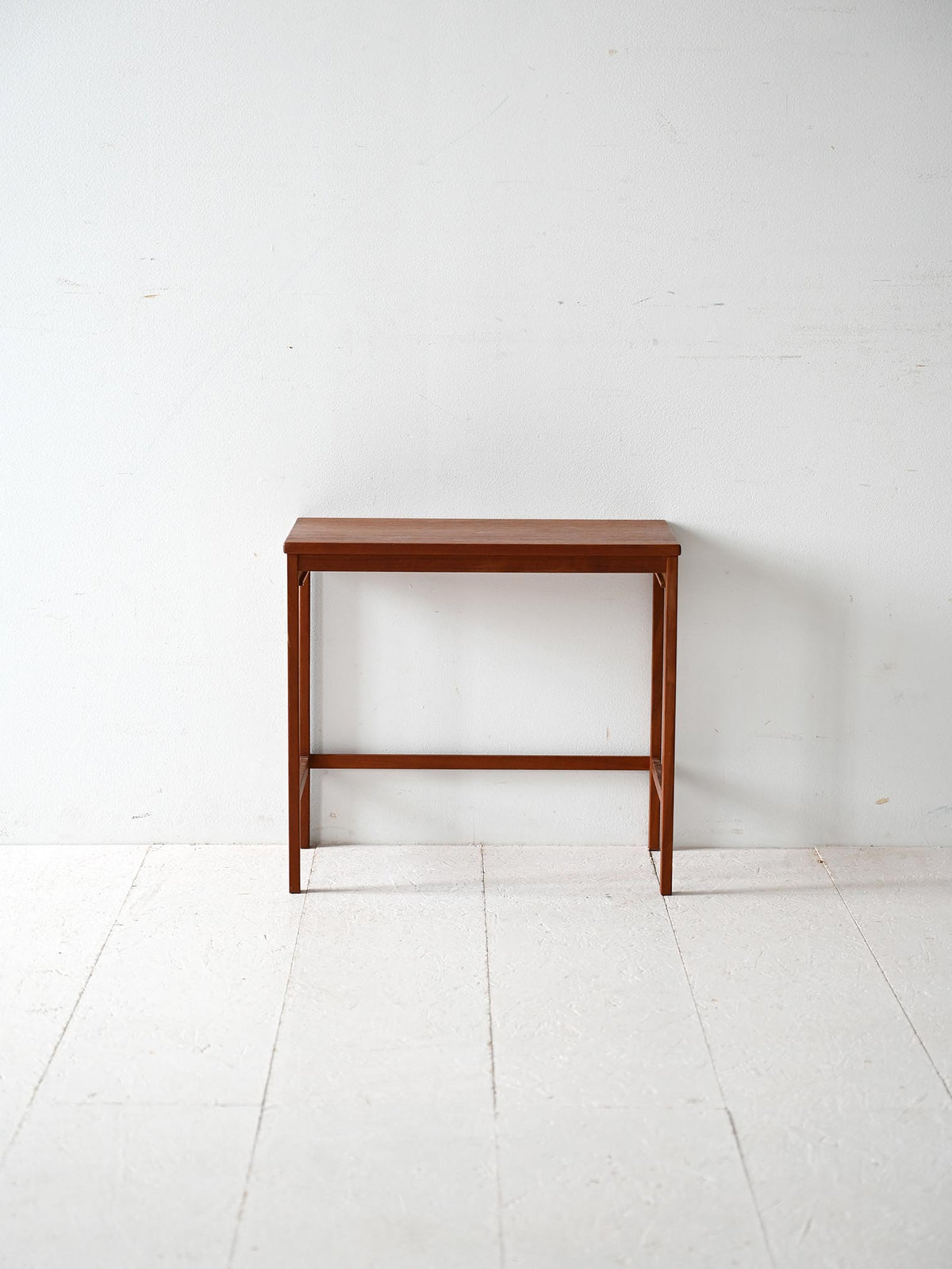Tavolino da caffè scandinavo vintage in teak anni '50-'60 1