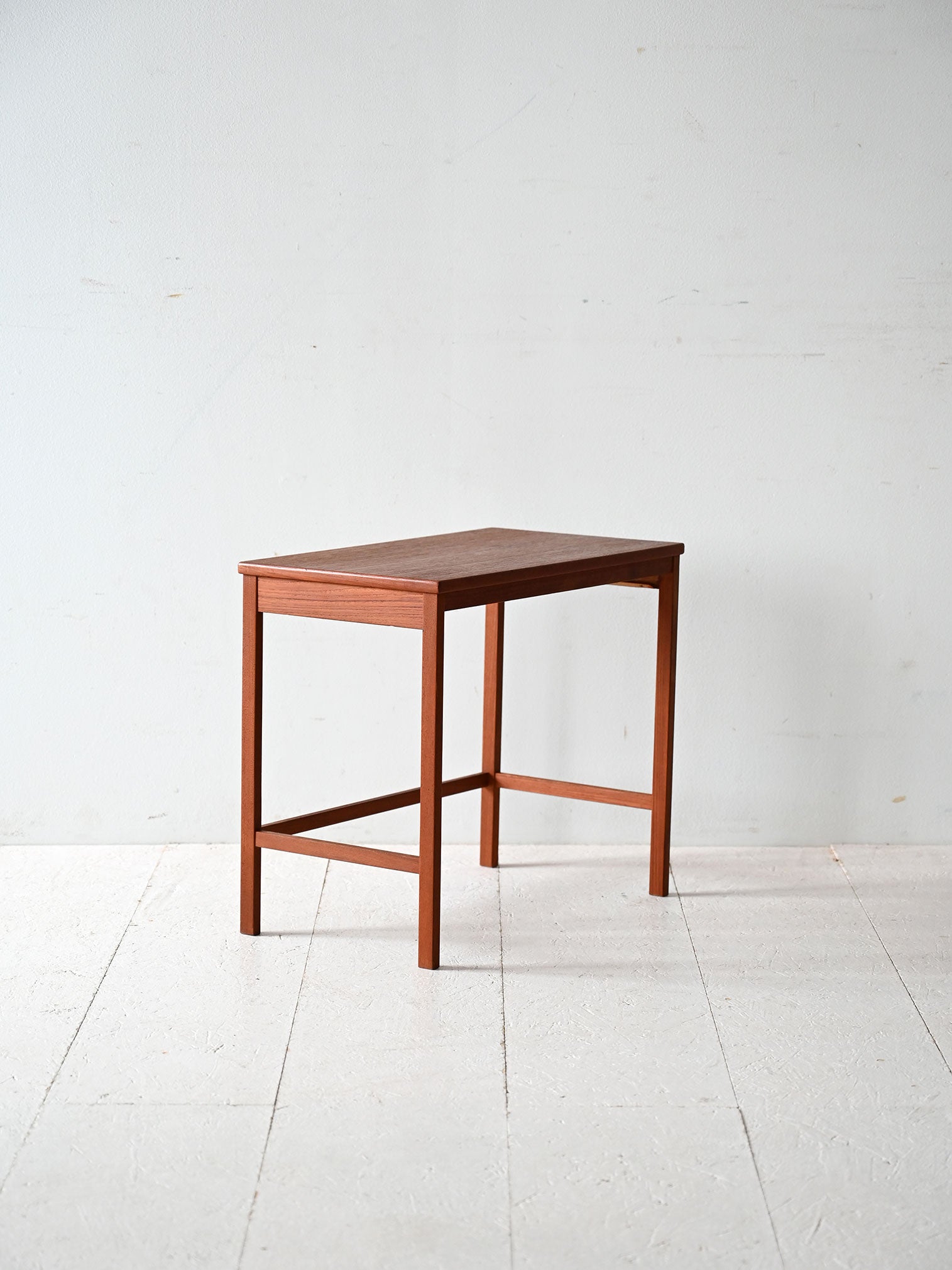 Tavolino da caffè scandinavo vintage in teak anni '50-'60 2