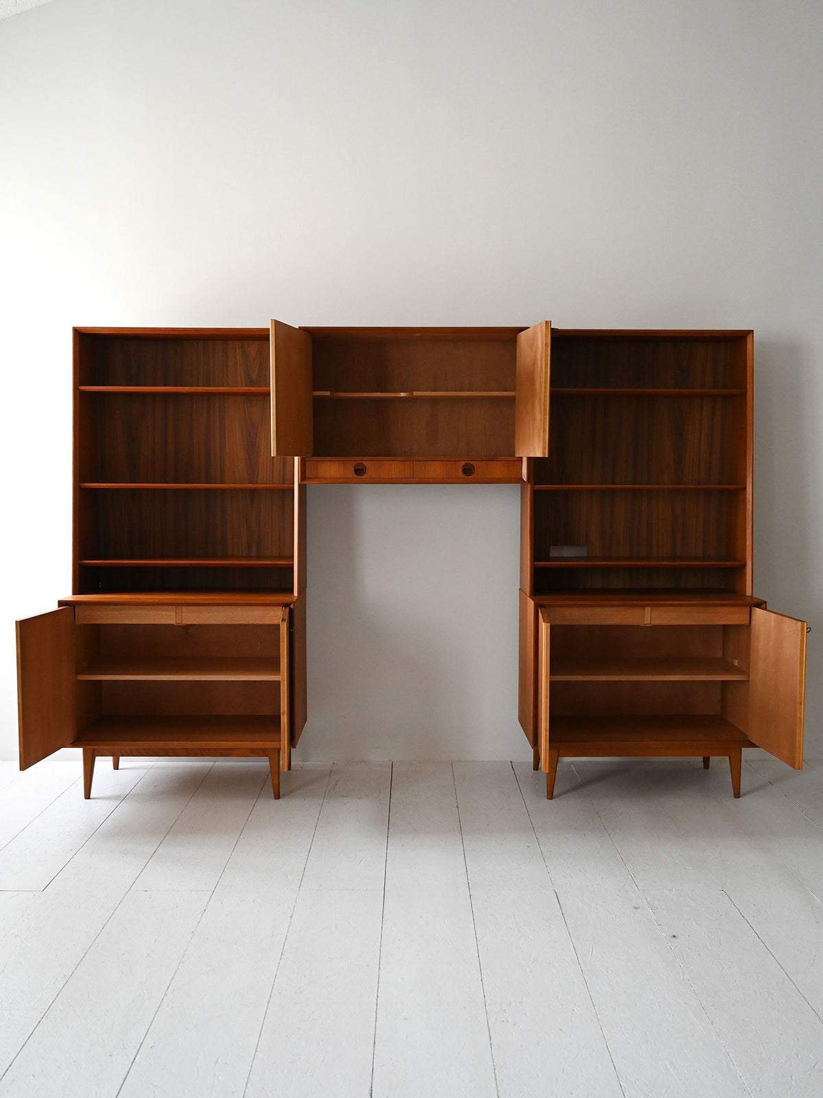 Sistema modulare scandinavo anni 60 in teak 2