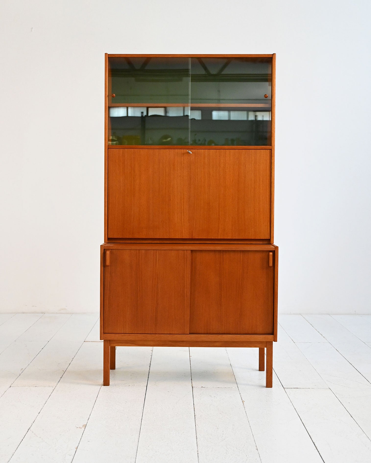 Libreria di Erik Wørts per Bodafors con mobile bar, anni ’60 1