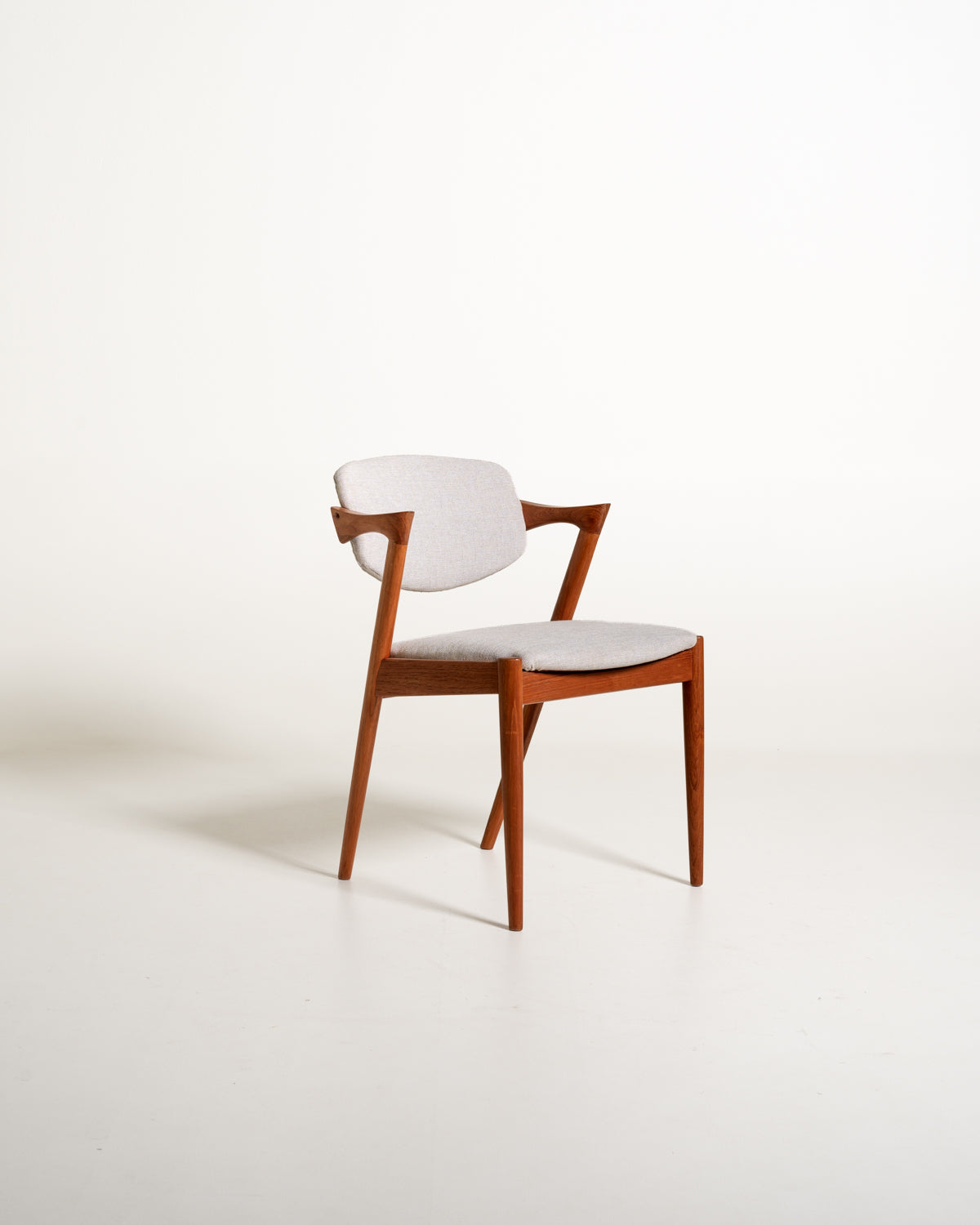 Set di 4 sedie modello “42” di Kai Kristiansen in teak per Schou Andersen Møbelfabrik, Danimarca, anni '60