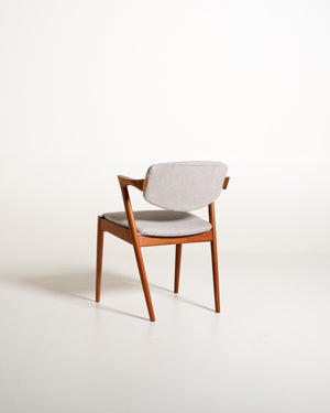 Set di 4 sedie modello “42” di Kai Kristiansen in teak per Schou Andersen Møbelfabrik, Danimarca, anni '60