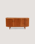 Sideboard scandinavo teak con piano estraibile anni ’60
