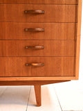 Sideboard scandinavo teak con piano estraibile anni ’60 4