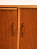 Sideboard scandinavo teak con piano estraibile anni ’60 5