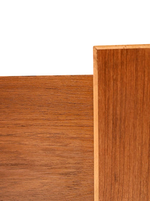 Sideboard scandinavo teak con piano estraibile anni ’60 7