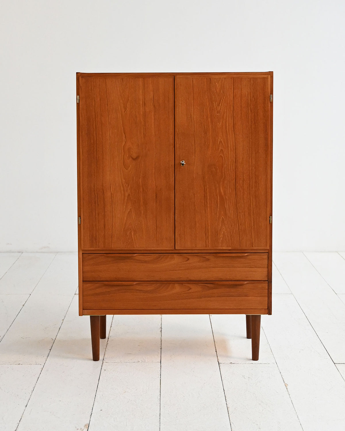 Cabinet scandinavo in teak con cassetti, anni ’50/’60