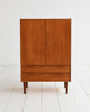 Cabinet scandinavo in teak con cassetti, anni ’50/’60