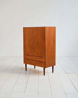 Cabinet scandinavo in teak con cassetti, anni ’50/’60 2
