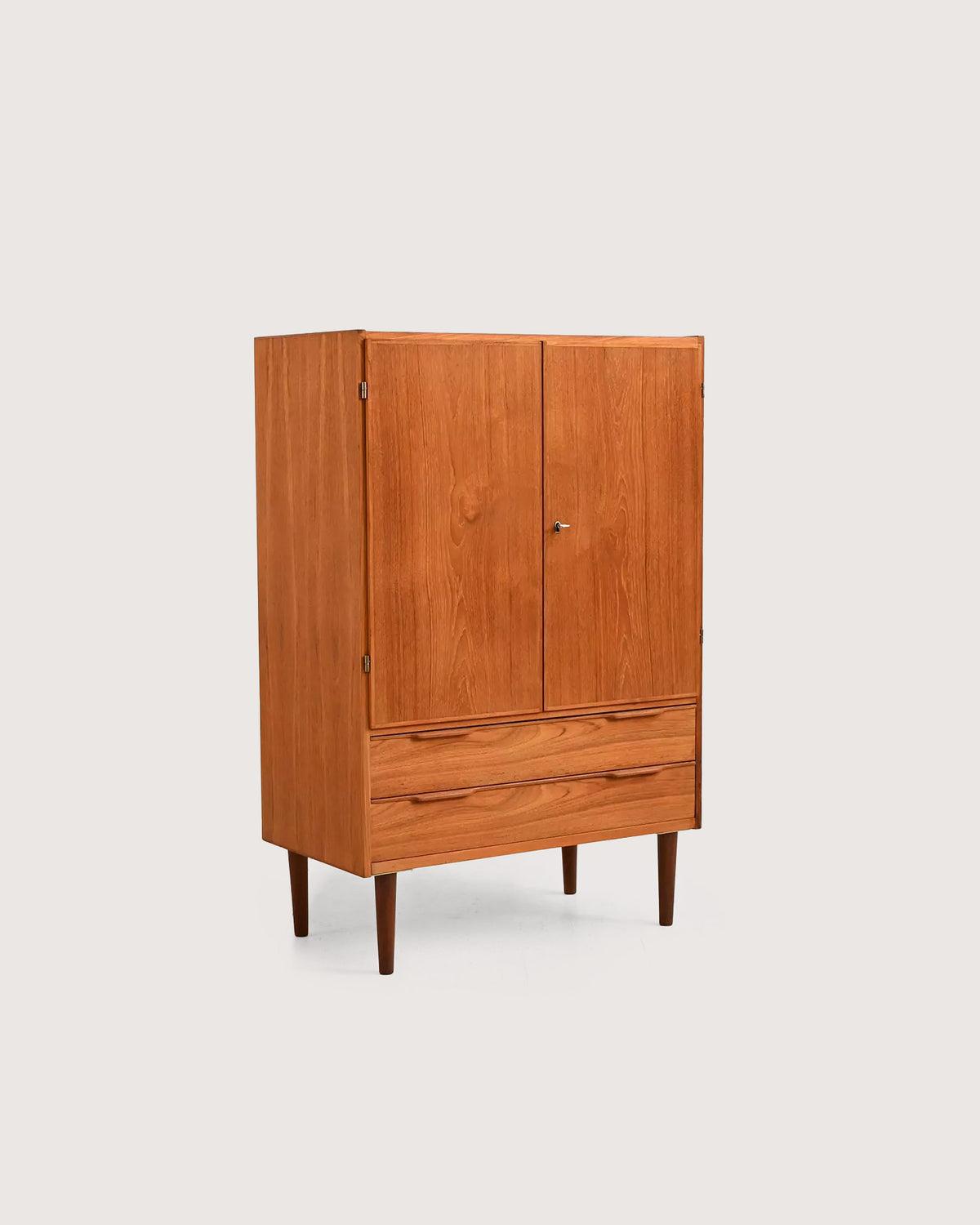 Cabinet scandinavo in teak con cassetti, anni ’50/’60