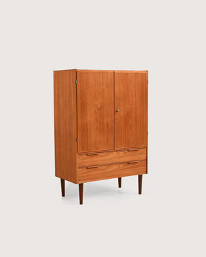Cabinet scandinavo in teak con cassetti, anni ’50/’60