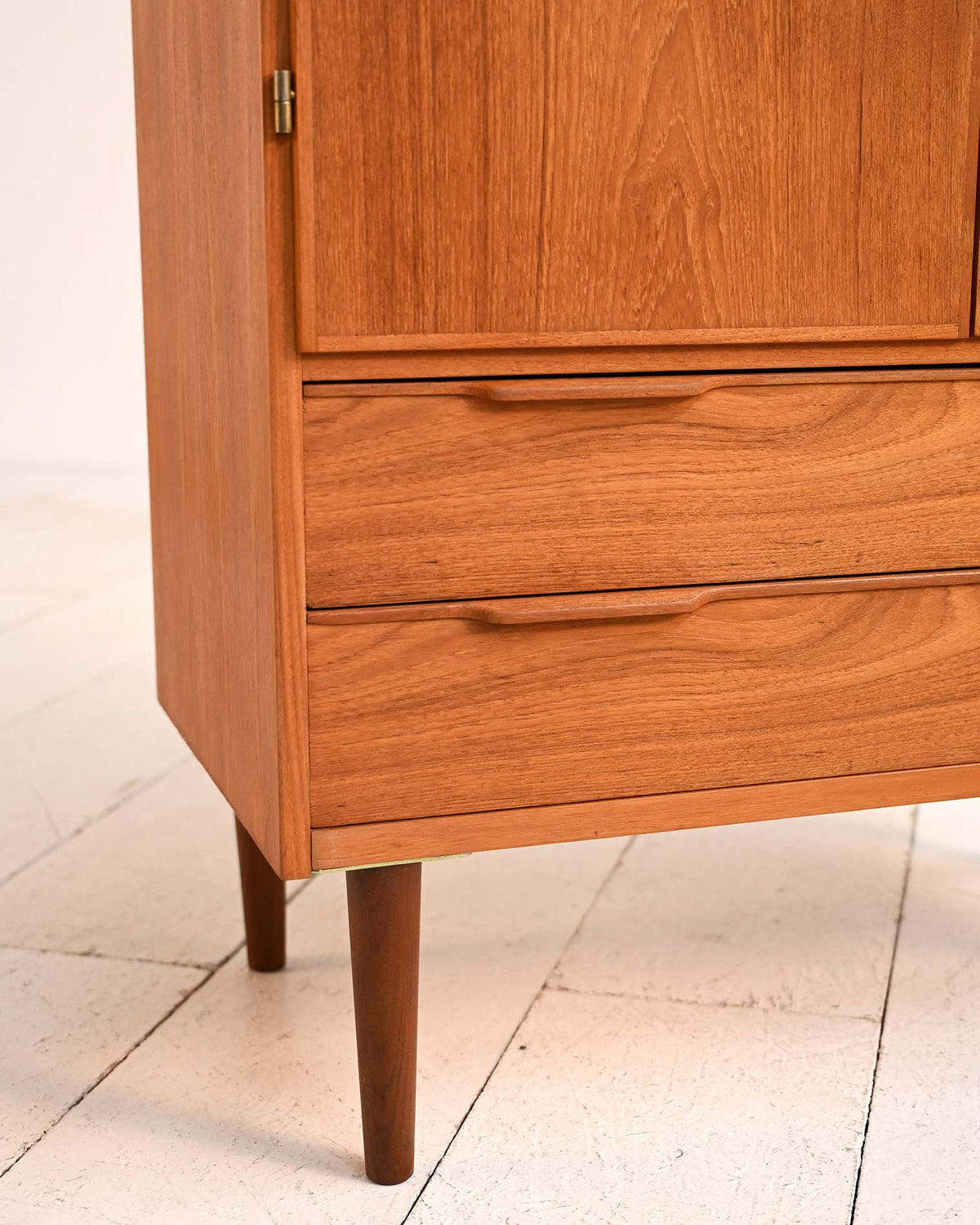 Cabinet scandinavo in teak con cassetti, anni ’50/’60 4
