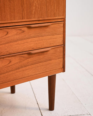 Cabinet scandinavo in teak con cassetti, anni ’50/’60 5