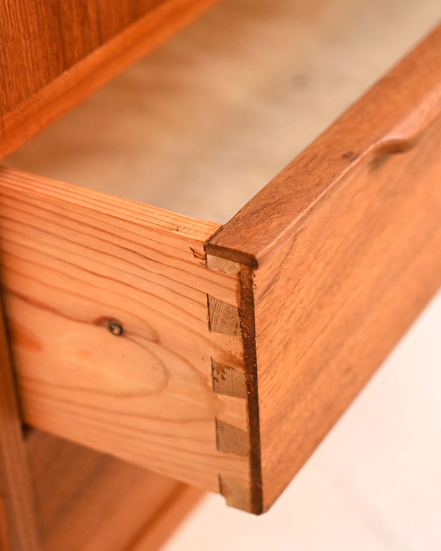Cabinet scandinavo in teak con cassetti, anni ’50/’60 6