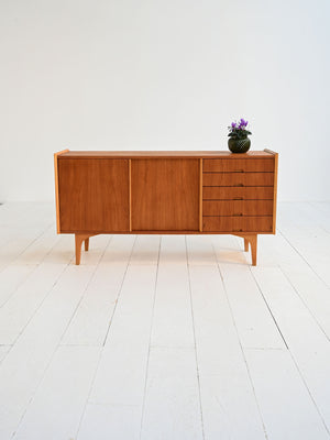 Sideboard scandinavo teak e pino anni ’60