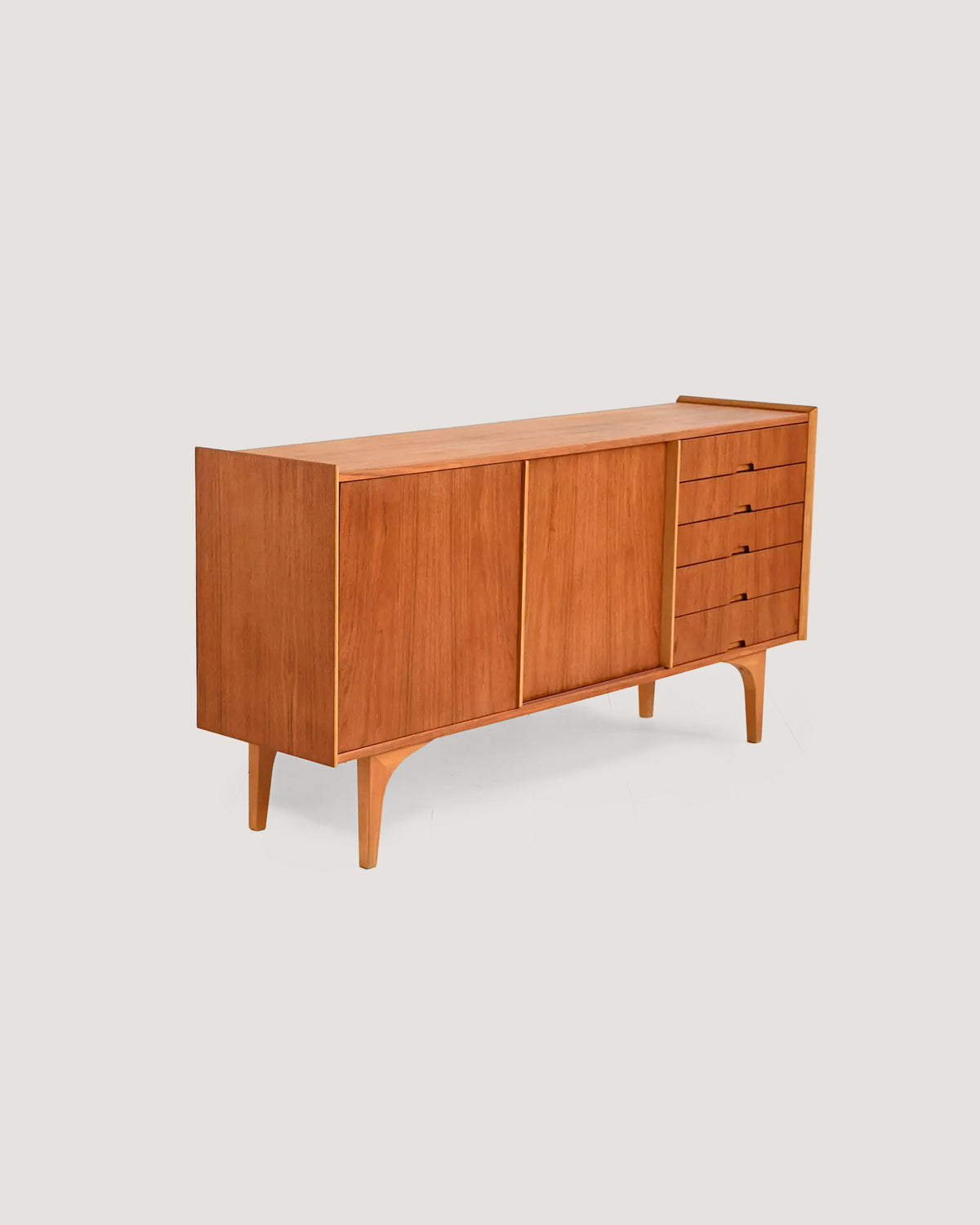 Sideboard scandinavo teak e pino anni ’60