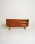 Sideboard scandinavo in teak con cassetti a tegola, anni '60