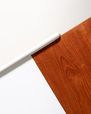Carrello bianco "Thea" di Yngve Ekström con inserti in teak, anni 60