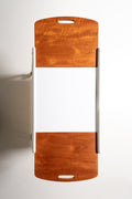Carrello bianco "Thea" di Yngve Ekström con inserti in teak, anni 60