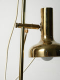 Lampada da terra scandinava in ottone con due punti luce regolabili 10