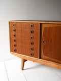 Sideboard scandinavo teak e rovere anni ’50/’60 8