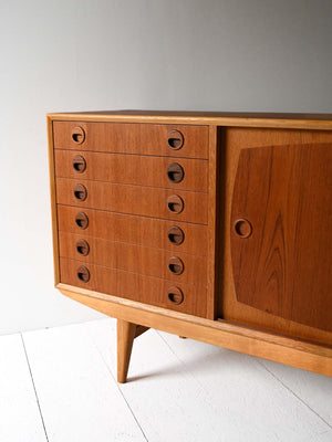 Sideboard scandinavo teak e rovere anni ’50/’60 8