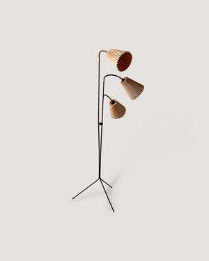 Lampada da terra scandinava anni ’50 a tre bracci