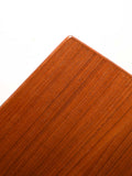 Scrivania scandinava vintage con blocco di cassetti e vano libreria 5