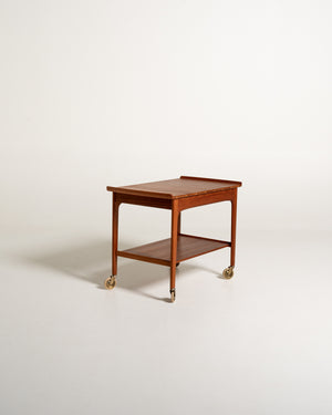 Carrello in teak di Yngvar Sandström per Seffle