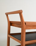 Carrello scandinavo in mogano, anni '50