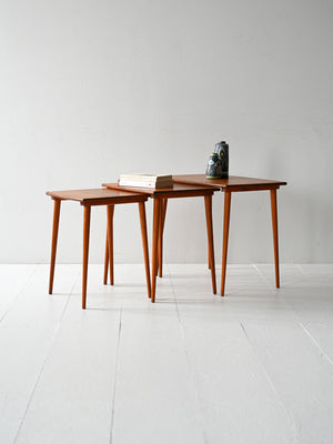Coffee table scandinavi con incastro a scorrimento