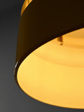 Lampada da soffitto scandinava gialla anni ’60/’70 2