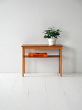 Tavolino scandinavo vintage anni 50 in faggio e teak