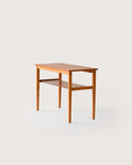 Tavolino scandinavo vintage anni 50 in faggio e teak